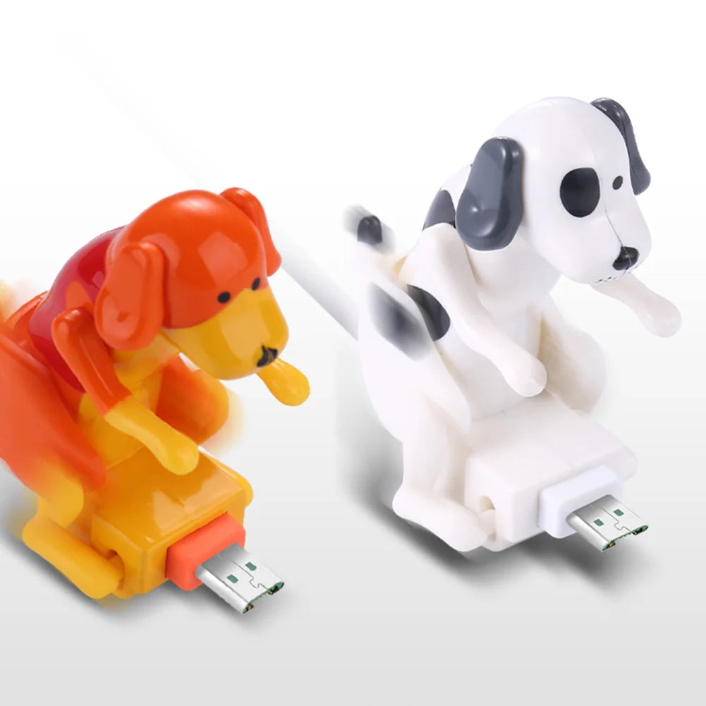 Funny Dog Fast Charger Cable Data Cable For iPhone IOS Android Type-C Mobile Phone Charging Line Prank Gifts Phone Accessories