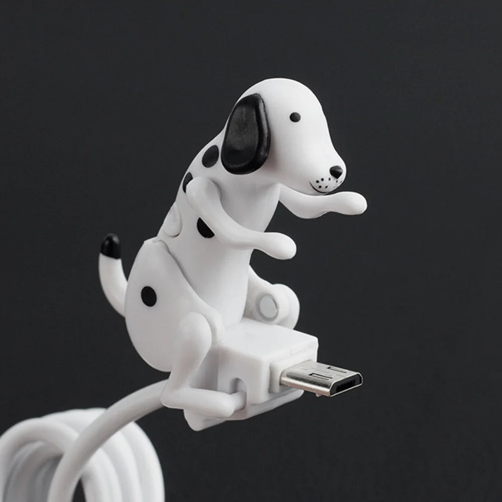 Funny Dog Fast Charger Cable Data Cable For iPhone IOS Android Type-C Mobile Phone Charging Line Prank Gifts Phone Accessories