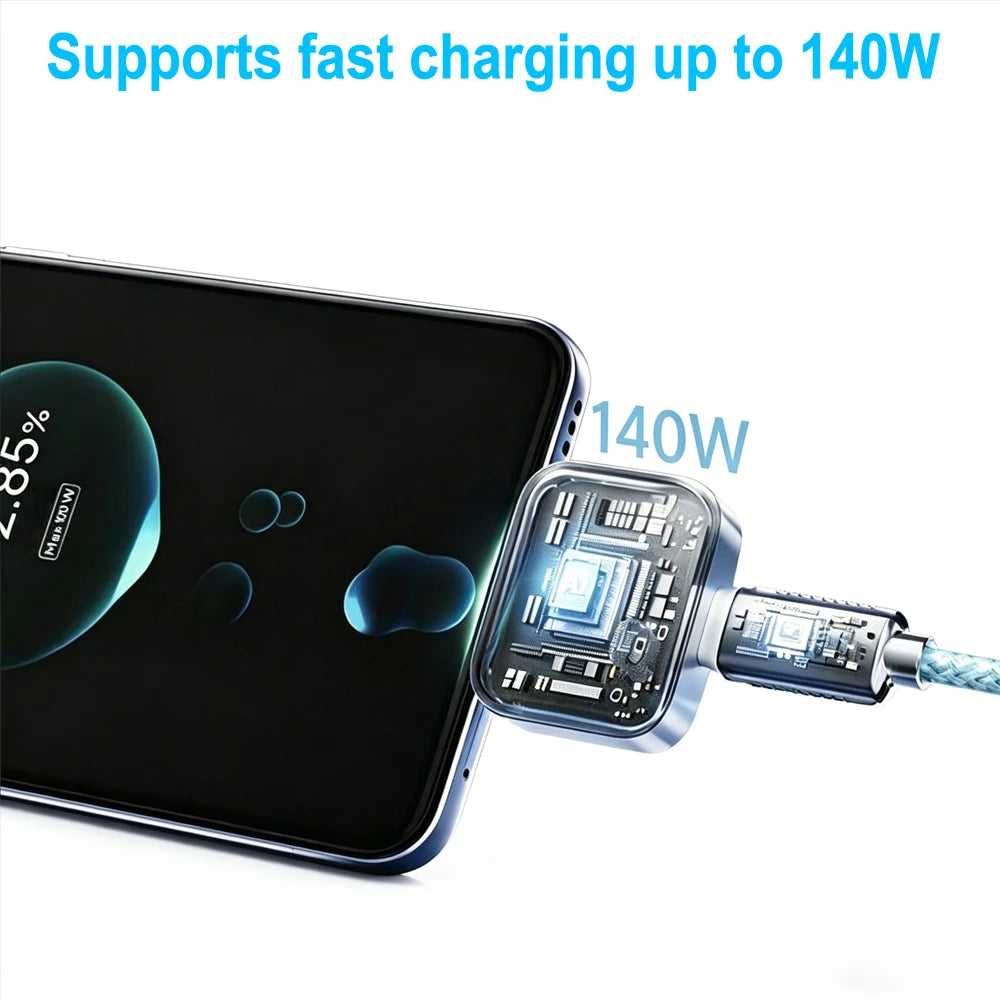 Smart Full Charge Self-Cut Type-C Adapter, Universal Auto Disconnect for Night Charging, Overcharge Prevention Separator